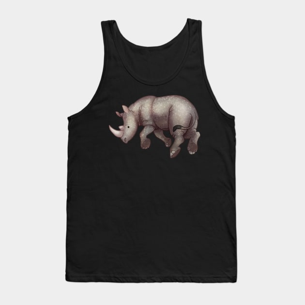 Cozy Rhinoceros Tank Top by Phoenix Baldwin